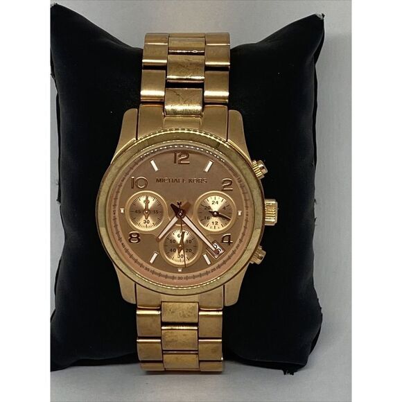 Michael Kors Runway MK5128 Womens Stainless Steel Analog Dial Quartz Watch JK371 - Picture 3 of 12